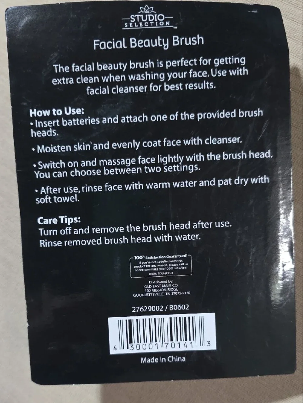 Facial Cleansing Brush - Pink & White